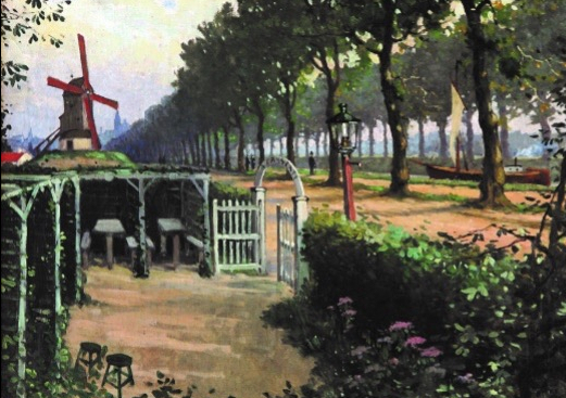 Au Jardin Frascati 1900-1910 Schilderij van Au Jardin Frascati 1900-1910